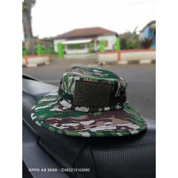 Topi rimba kawat loreng terbaru | Topi rimba TNI | Topi rimba pelbed