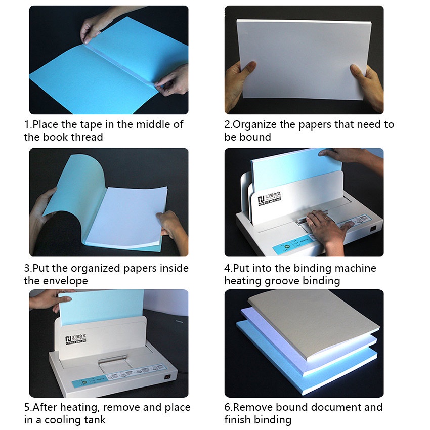 100PCS Lem Lembaran ukuran A4 Lem Binding Lem Panas Lem Jilid Buku Binding Original High Quality