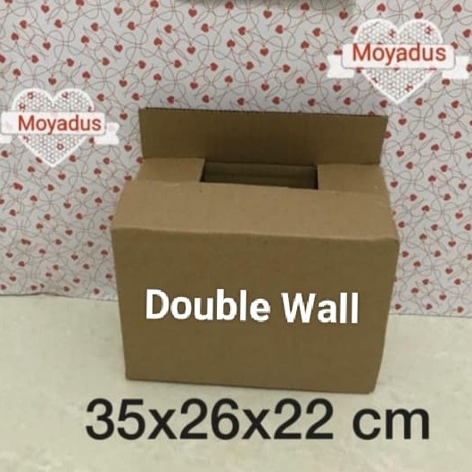 

kardus/karton/box uk. 35x26x22cm Double Wall