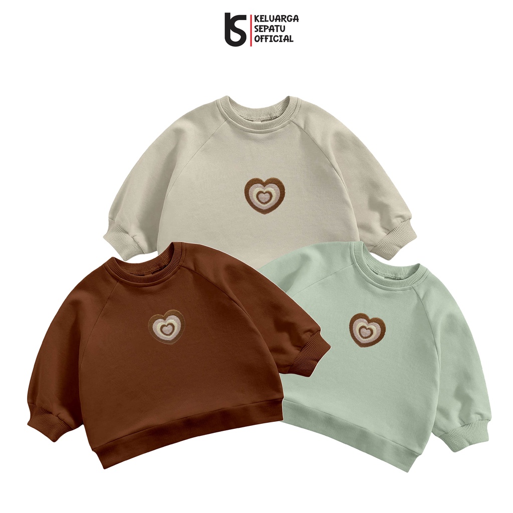 SWEATER ANAK BORDIR LOVE LUCU SWEATER RAGLAN ANAK DAN BAYI JAKET ANAK LUCU MURAH SWEATER BORDIR LOVE