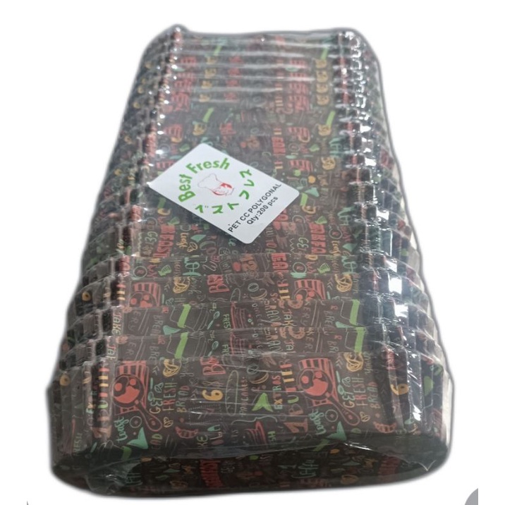 Cup roti Oval motif Get toast isi 200pcs