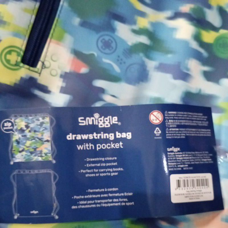 Tas Serut Smiggle blue