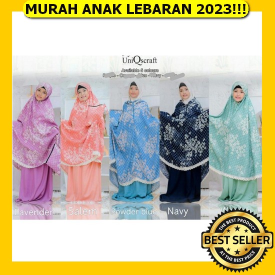 Man Jadda Mukena Anak 3 5 7 9 11 13 Tahun Crinkle Airflow Mukenah Polos Tk Sd Smp Kids Junior Tanggu
