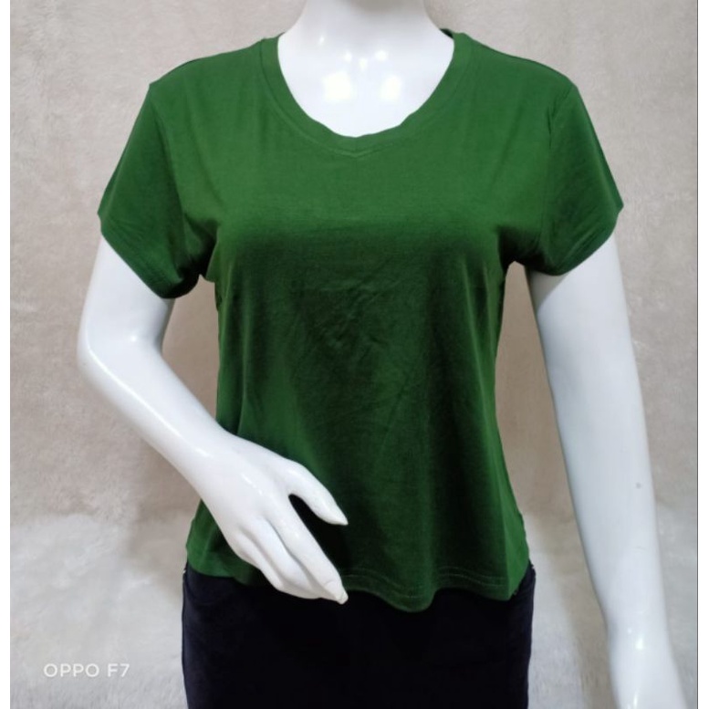 kaos crop V-XL Kaos wanita atasan wanita crop V neck XL kaos crop wanita