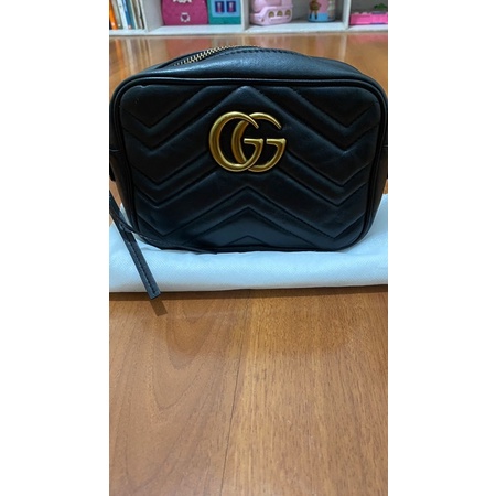 GG Marmont mini shoulder bag (kulit asli)