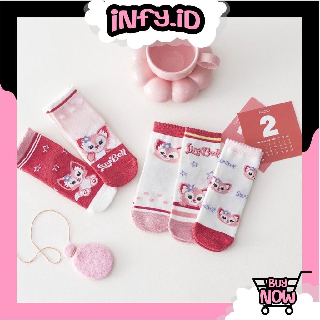 INFY - Kaos Kaki Anak Motif Linabell Kaus Kaki Bayi Lucu KK058