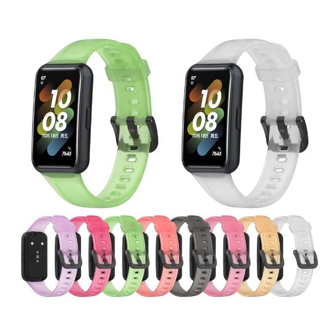 Strap Transparent Clear Color for HUAWEl band 6/Honor Band 6/Band 7