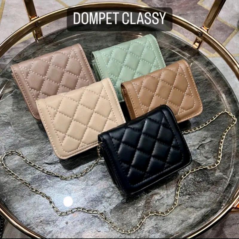 Dompet Wanita Selempang Mini Slingbag Tali Rantai Classy