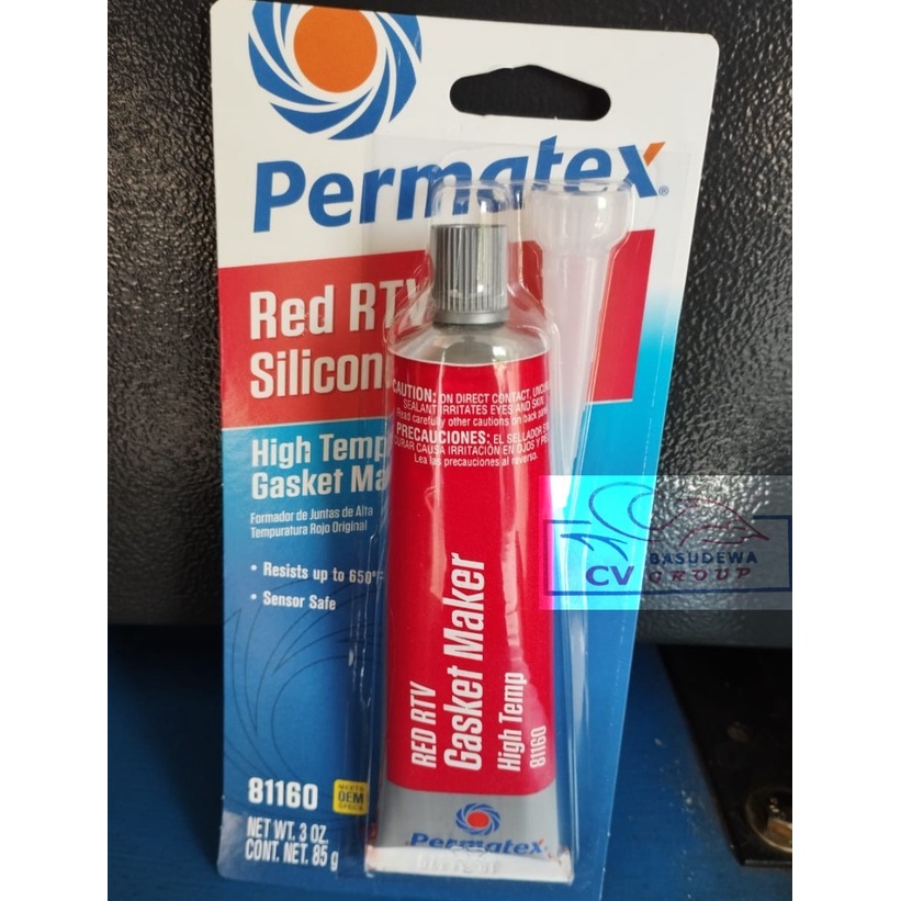 

PERMATEX HIGH TEMP RED RTV SILICONE GASKET 85GRAM