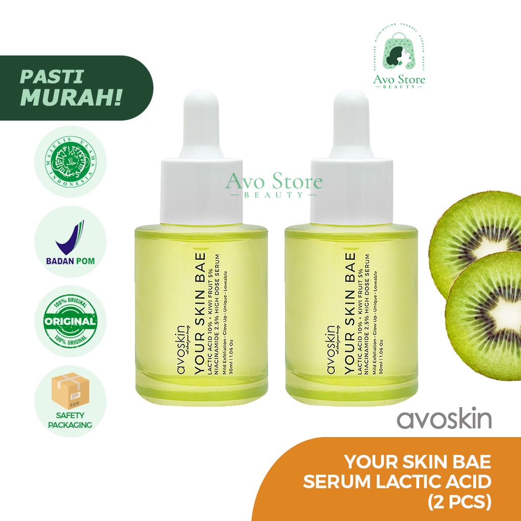 BUNDLING Avoskin Your Skin Bae Serum Lactic Acid 30ml (2pcs)