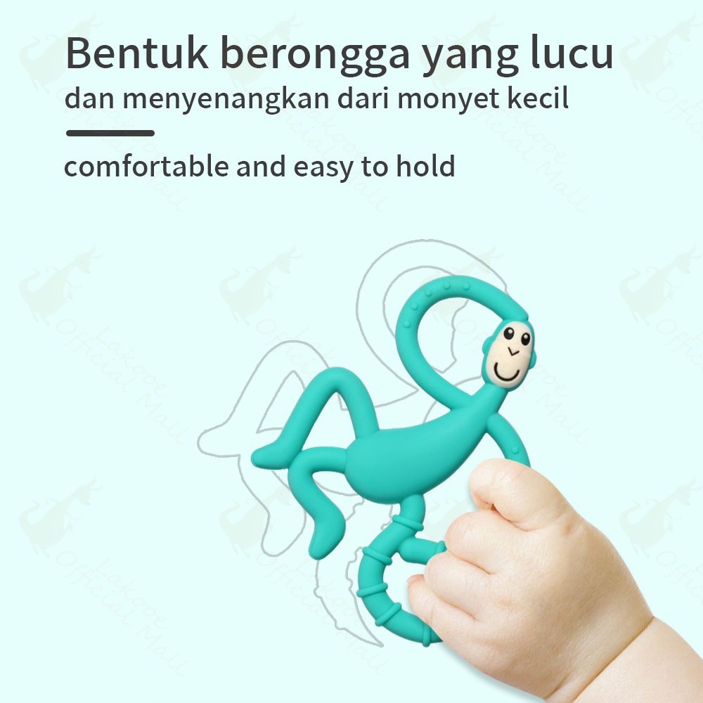 Teether bayi anak silikon bentuk monyet -  Gigitan bayi bentuk Monyet  Termurah