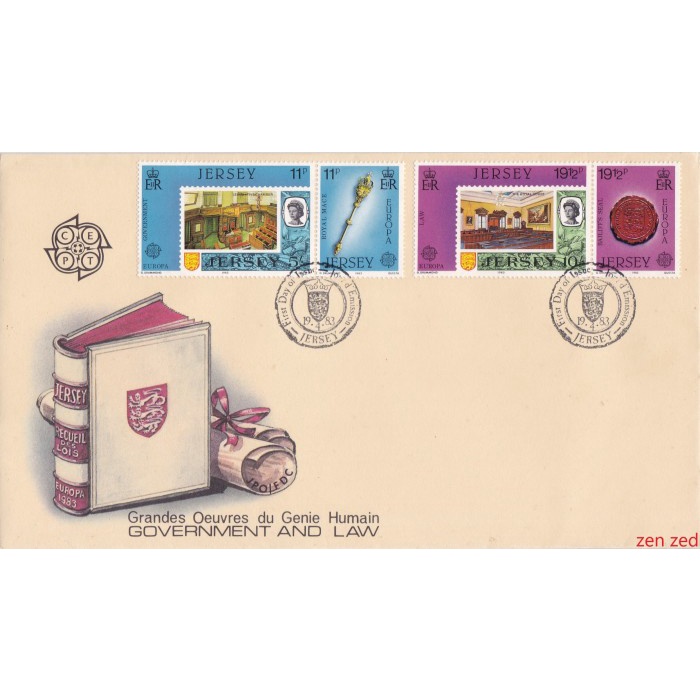 

A738 Prangko Jersey FDC 1983 EUROPA Stamps - Inventions 1 Pcs
