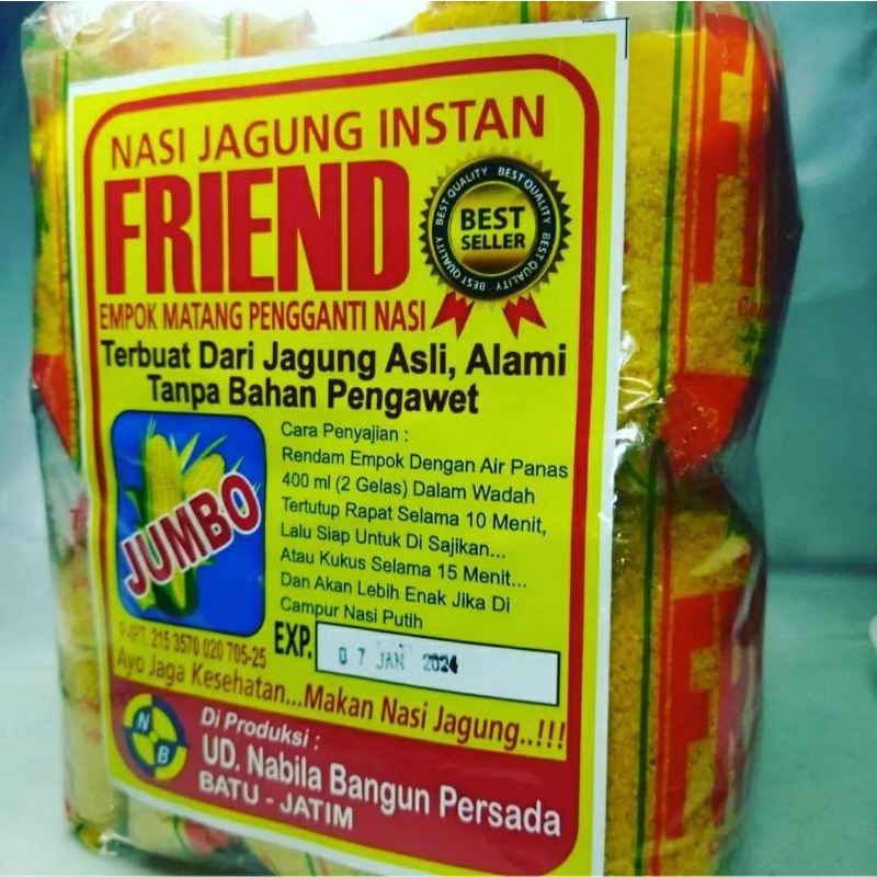 

Nasi jagung instan/Sego empog1.kg/makanan kesehatan Anti diabetes