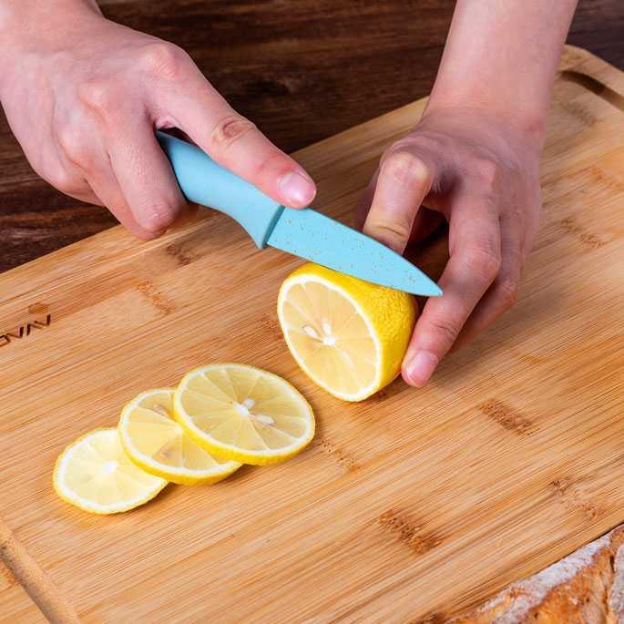 EAEAABCH Set Pisau Dapur 6 in 1 Gunting Peeler Pengupas Buah