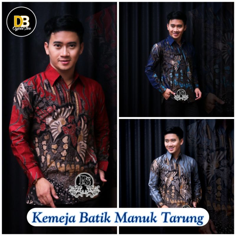 Kemeja Batik Pria Lengan Panjang Motif Manuk Tarung M L XL XXL / Kemeja Batik Modern / Batik Pria Lengan Panjang Pekalongan / Hem Batik Pria / Batik Pekalongan/ Kemeja Koko /Kemeja Murah / Kemeja Kantor / Flanel