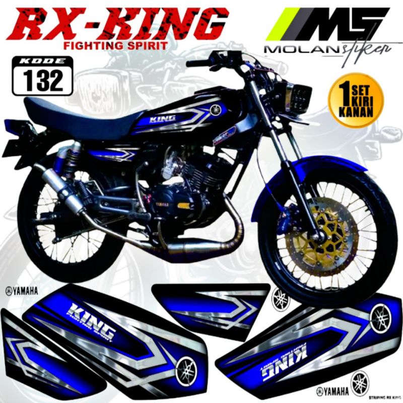 Decal Sticker Striping Variasi RX King 135 Racing Concept - Yamaha Rx King 135 2Tak - Rx Spesial - R