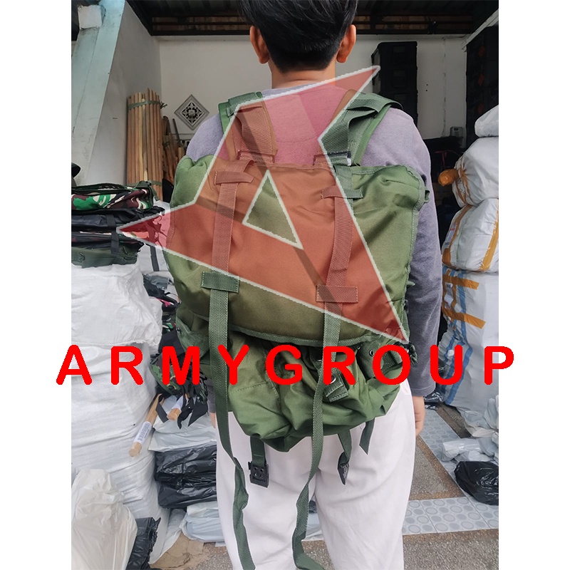 Ransel Korea Hitam Brimob - Tas Punggung Brimob - Ransel BRIMOB POLRI Punggung Korea Hijau Hitam