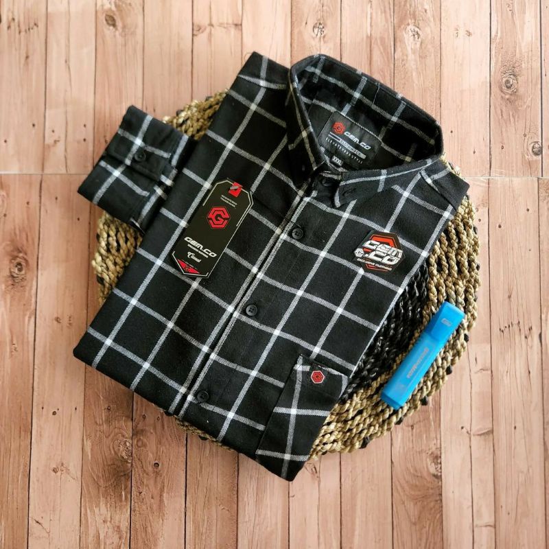 Kemeja Flanel Pria Jumbo Big Size XXL XXXL Baju Atasan Laki Laki Oversize Murah Original Premium Distro