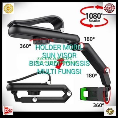 J463 HOLDER JEPIT !SUN VISOR MOBIL GPS CAR BREKET STAND TEMPAT HP GADGET HANDPHONE DASHBOARD CERMIN BRACKET STANDING PEGANGAN PENAHAN LEHER ANGSAPENJEPIT KACA MIROR MOUNT UNIVERSAL flexsible mobile soft tube jendela window BISA JADI TONGSIS MULTI FUNG