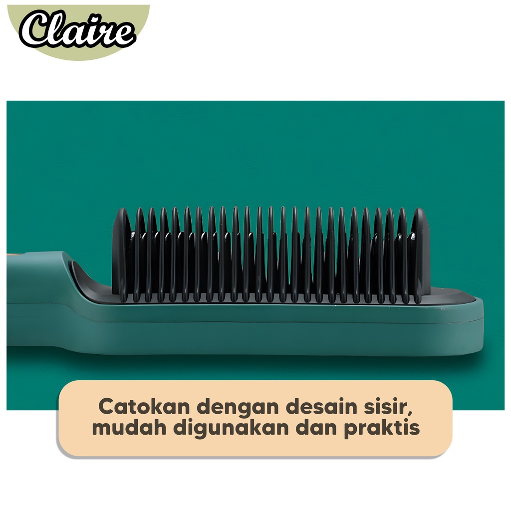 Sisir Catok Pelurus Rambut / Hair Straightener Curler 2 in 1 / Catokan Sisir Listrik