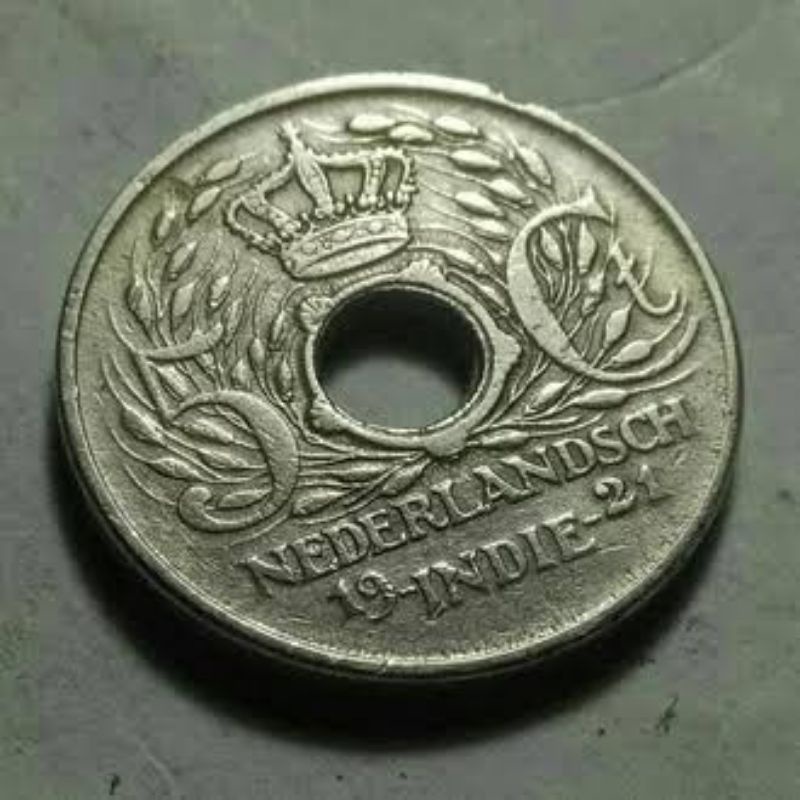 Uang Kuno Indonesia. 5 Cent NEDERLANDSCH INDIE Tahun 1921