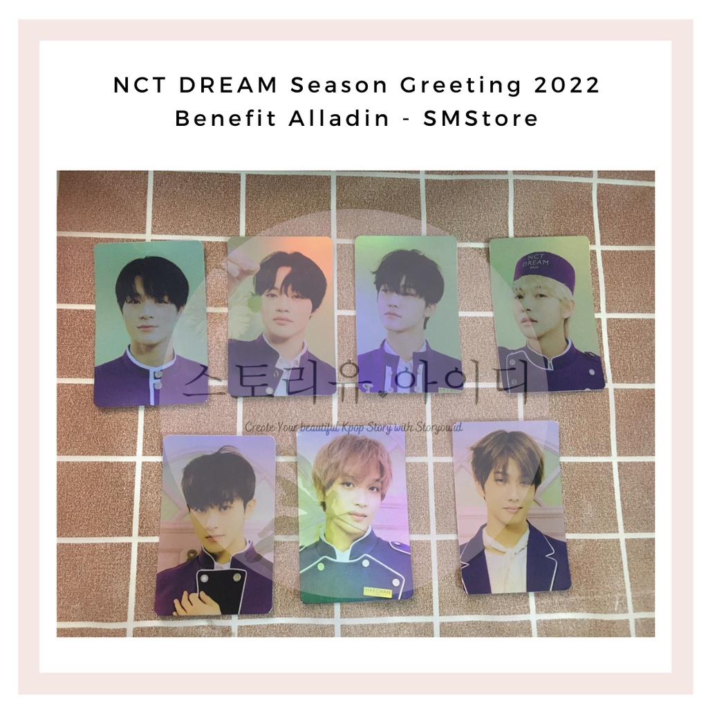 PC Benefit Alladin/SMtown and Store NCT Dream Season Greeting 2022 Renjun Mark Chenle Jisung