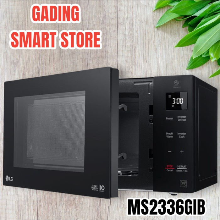 Microwave Lg Ms2336Gib Microwave Solo 23 Liter Smart Inverter Lg Microwave