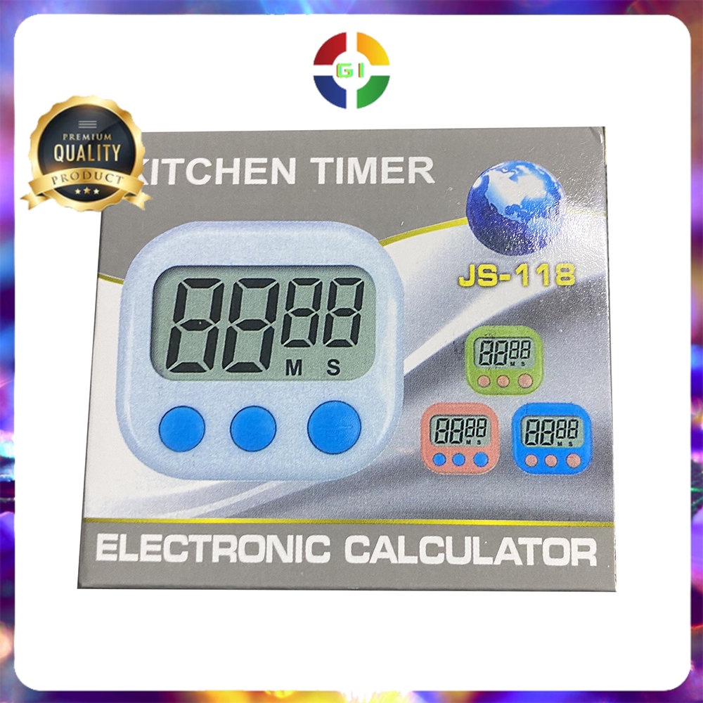 Timer Masak Dapur LCD Kitchen Countdown Clock Blue