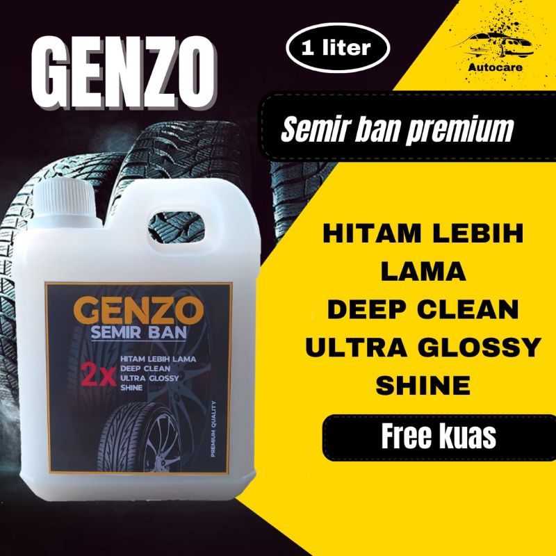 GENZO, semir ban mobil motor tahan lama,  pengkilap Ban Penghitan ban murah tahan lama
