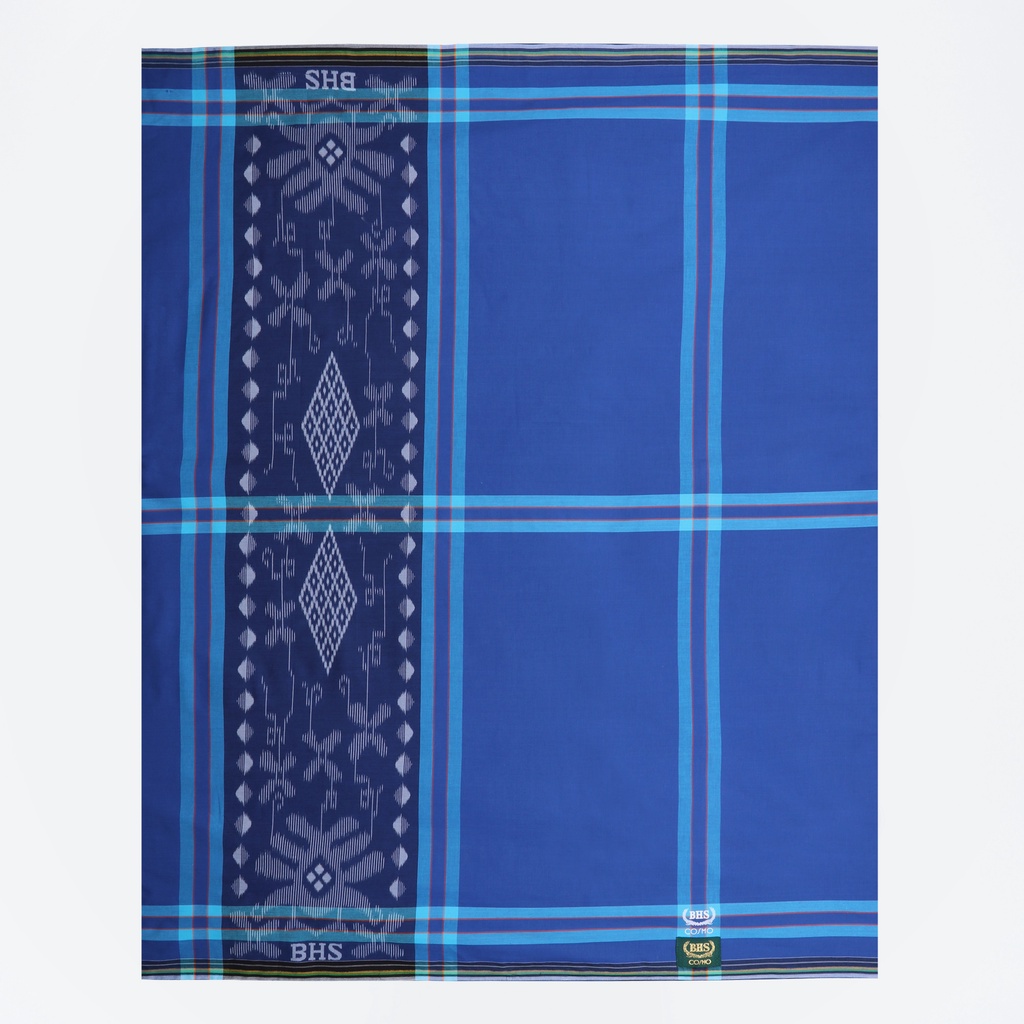 Sarung BHS Cosmo Gold Motif PPB Biru / BHS ORIGINAL