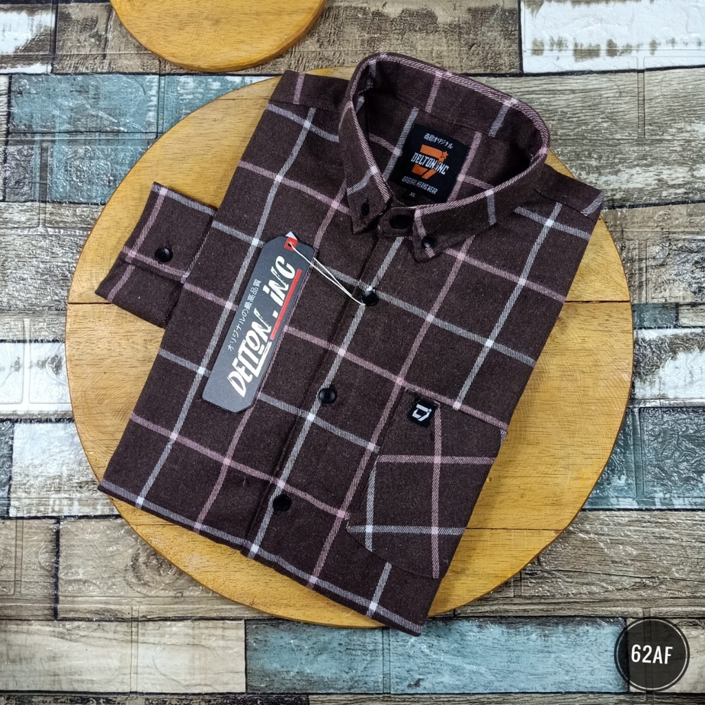 Kemeja Pria Lengan Panjang Model Slimfit  - Kemeja Flanel Pria (04AF)