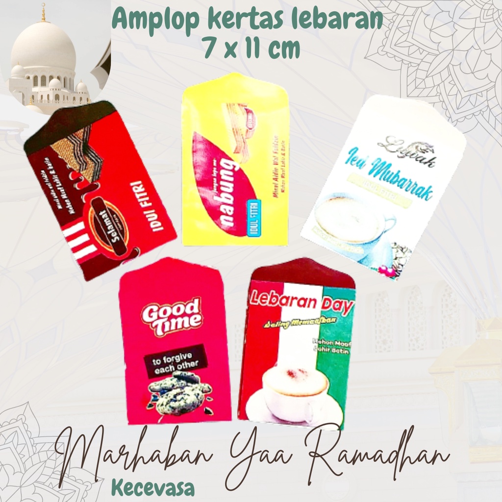 

AMPLOP KERTAS LEBARAN IDUL FITRI 2023 ANAK KARAKTER LUCU UNIK MURAH CUSTOM DOMPET THR KETUPAT RESLETING PANJANG KECIL AESTHETIC