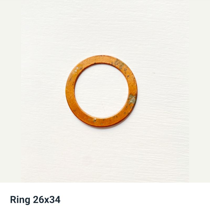 Ring tembaga / alumunium M26 ukuran diameter lubang 26mm tebal 1mm isi 50-100