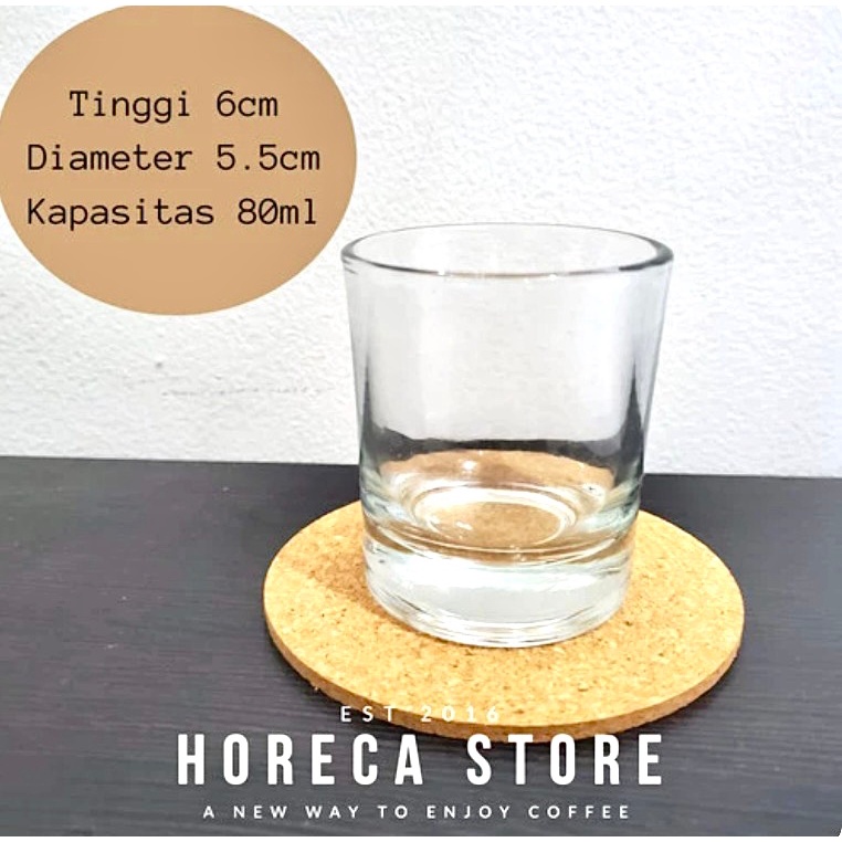 Jual Gelas Sloki 80ml Shot Glass Kopi Espresso Soju Alkohol Gelas Cocktail Dessert Gelas 0355