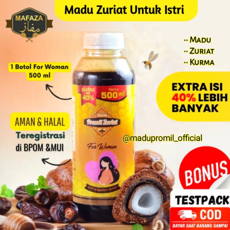 

MADU ZURIAT MAFAZA FOR WOMAN 500ML FREE TESTPACK / Madu Zuriat / Madu Mafaza / Madu Zuriyat / Madu Zuriyat Promil/Zymuno / Madu Wanita / Madu Pria/ Madu Penyubur Kandungan