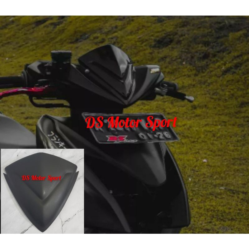 VISOR GEAR 125 MODEL TERBARU CARBON WINDSHIELD YAMAHA GEAR 125 MODEL TERBARU CARBON