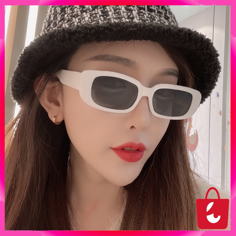 ✅ BISA COD Kacamata hitam wanita pria Pelindung UV kacamata simple Modis fashion murah Retro Gaya Sunglasses