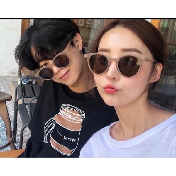 Korean Fashion Kaca Mata Bulat Wanita Pria / kacamata fashion hitam unisex