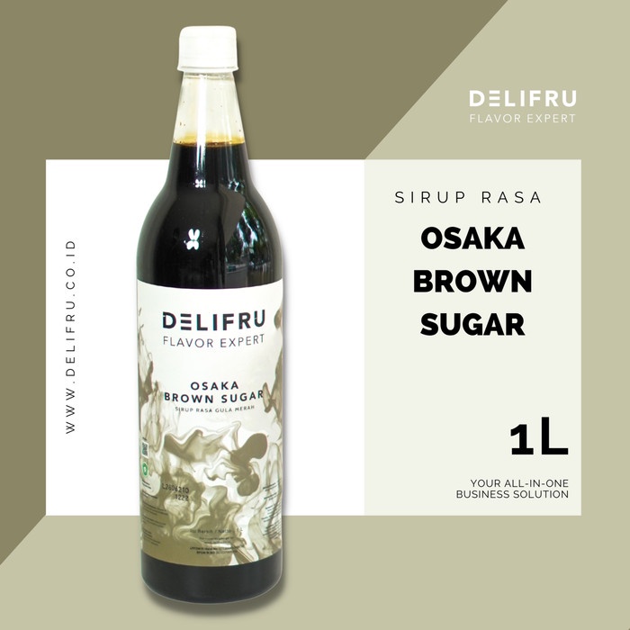 

DELIFRU SYRUP OSAKA BROWN SUGAR - SIRUP GULA MERAH 1 LITER