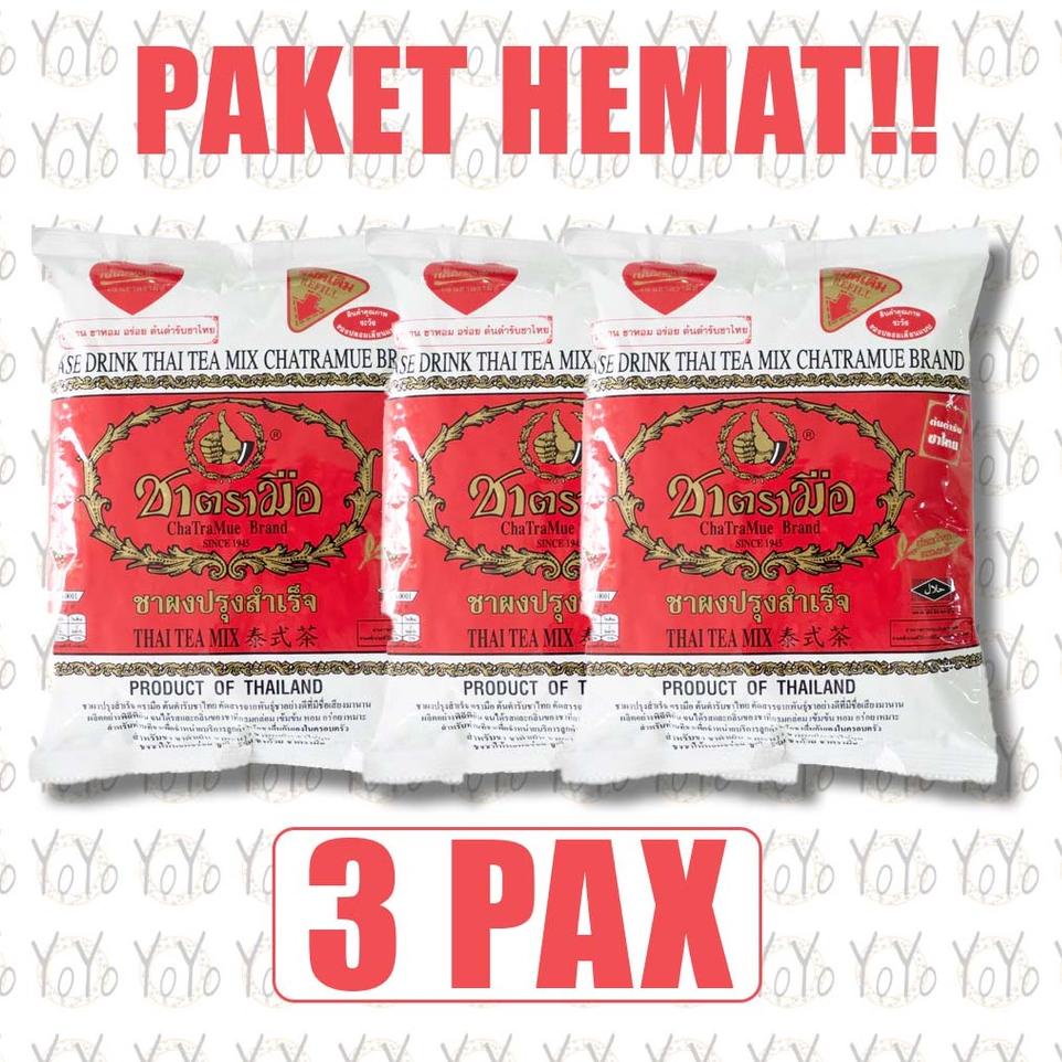 

➵ YoYo PAKET HEMAT THAI TEA ORIGINAL THAILAND 400gr 3bungkus ☋