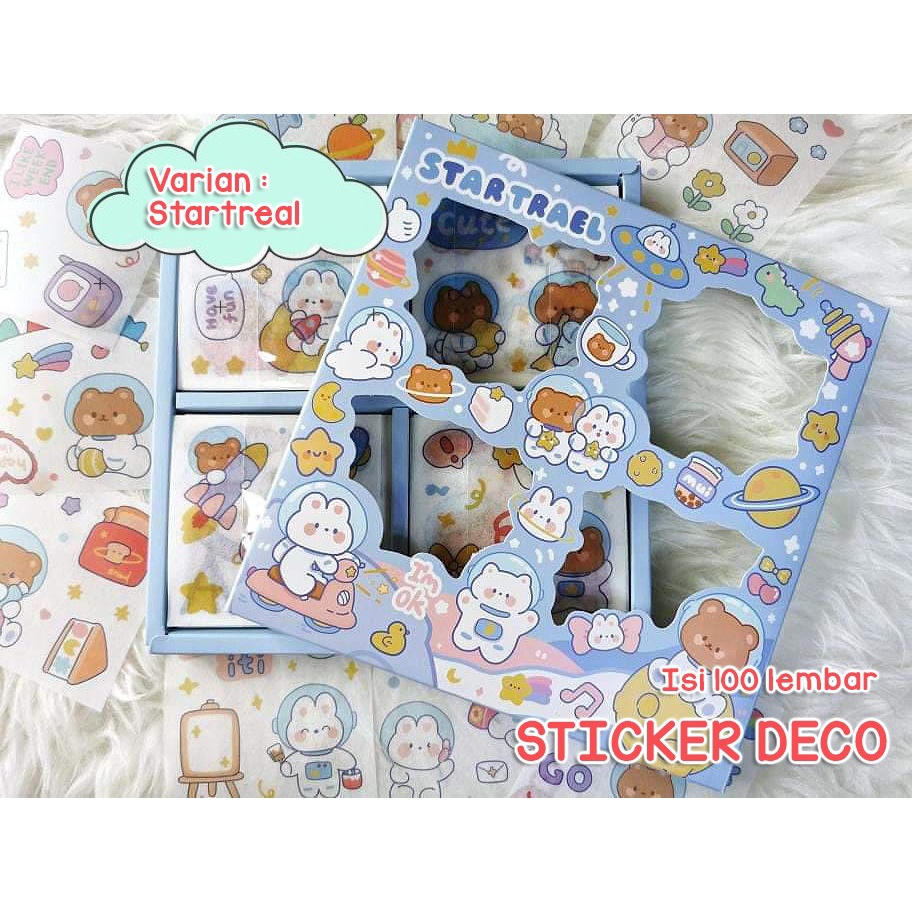 Isi 100 Lembar Sticker Stiker Deco Aesthetic Lucu Momo Stiker Anti Air Tumblr DIY Hp Stiker Motif Kartun Lucu ala Korea Dekorasi Buku Diary Memo Journal Catatan Harian Anak Sekolah Alat Tulis Bahan Stiker Transparant Bisa Untuk Kado Ulang Tahun @banyak