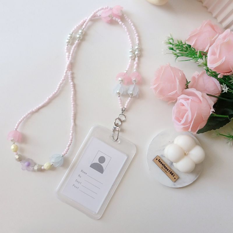 BLOOMY LANYARD - GANTUNGAN ID CARD HANDMADE