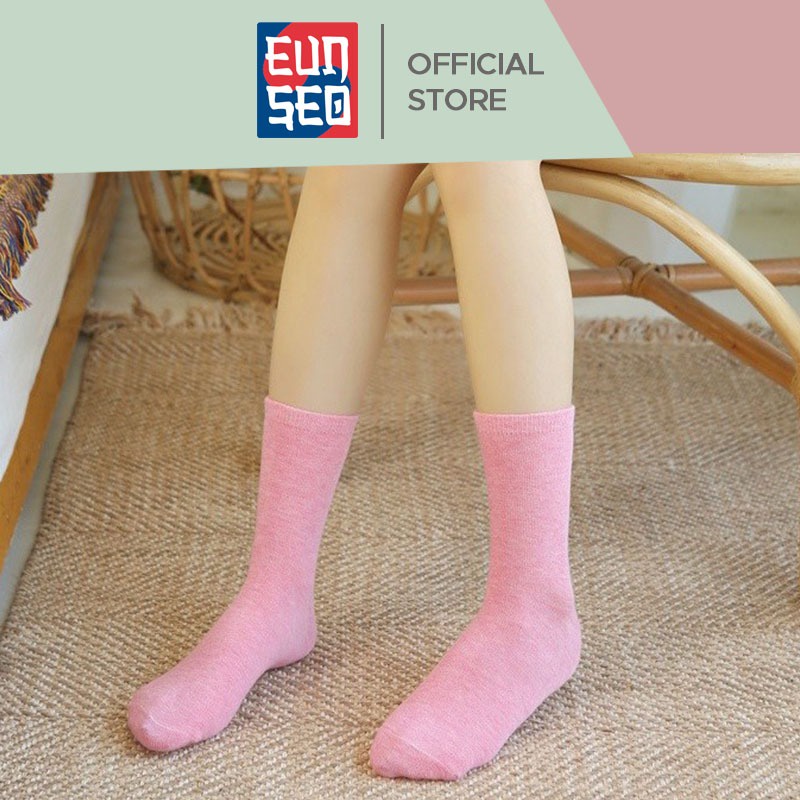 EUNSEO Kaos Kaki Wanita Panjang Colorfull Cotton Kaoskaki Fashion Korea Women Socks