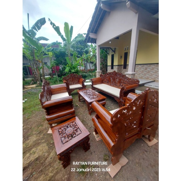 set kursi tamu madura arjuna/kursi tamu jepara/kursi tamu ukir jati jepara/kursi tamu jati jepara