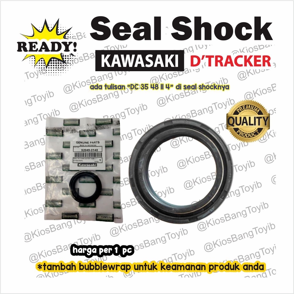 1pc Seal Sil Shock Skok Depan Kawasaki DTRACKER D TRACKER (35x48x11)