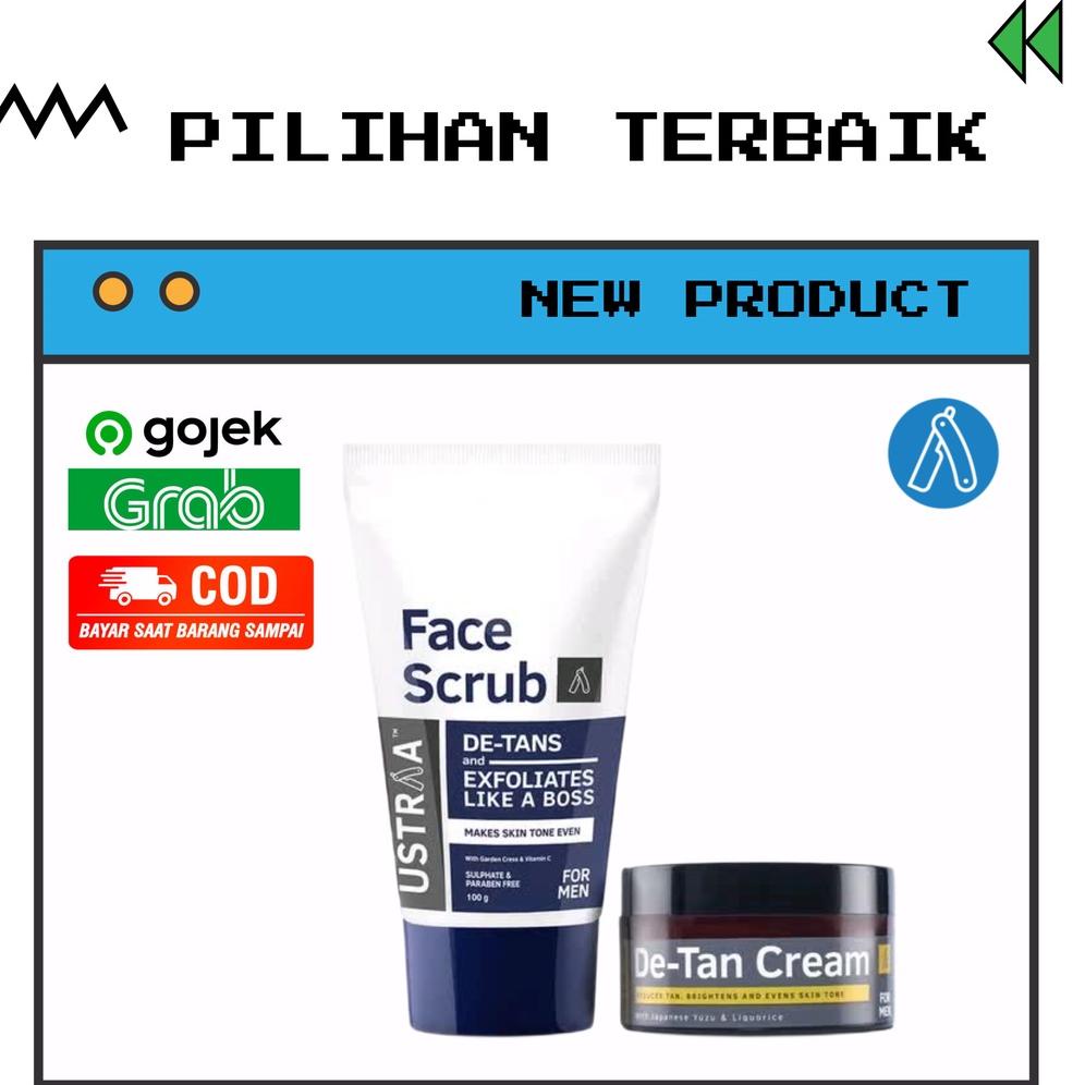 Paket Ustraa Scrub dan De-tan Cream