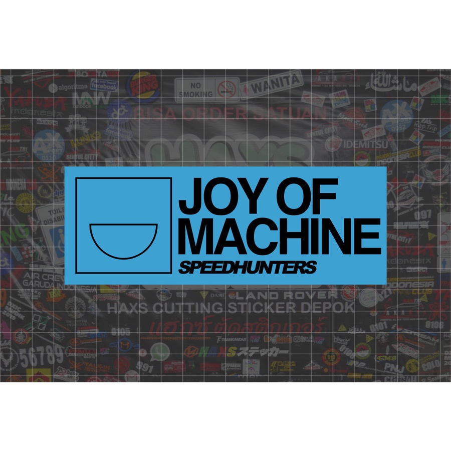 Cutting Sticker Joy Of Machine Ukuran 15 Cm Untuk Mobil