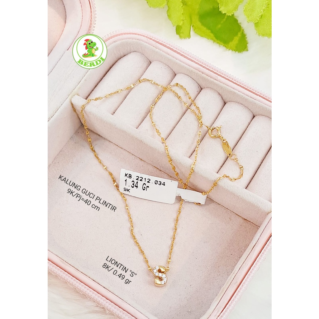 Kalung huruf S fashion kadar 420 9k motif toscano