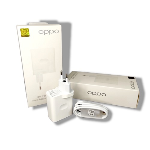 CHARGER OPPO TYPE C FAST CHARGING 18WATT ADAPTOR+KABEL (1 SET)