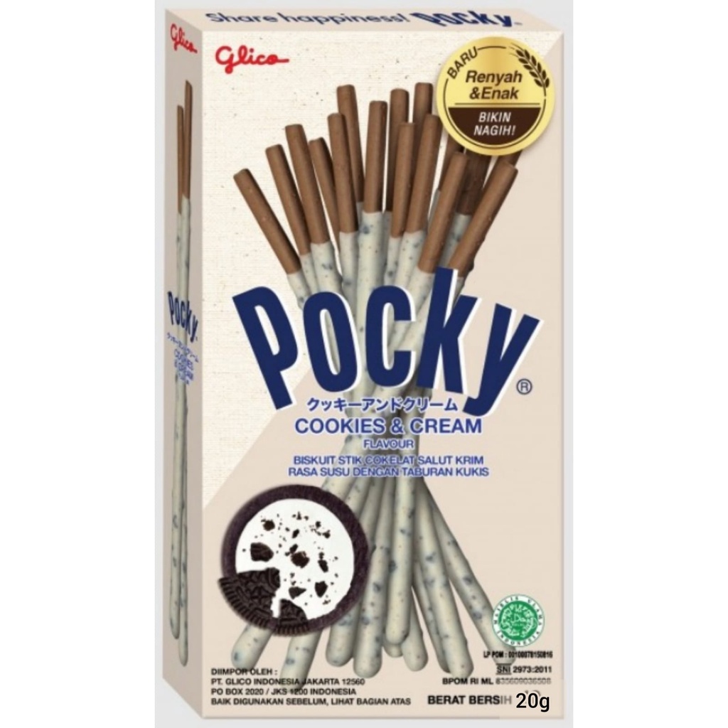 

POCKY COOKIES&CREAM 20GR